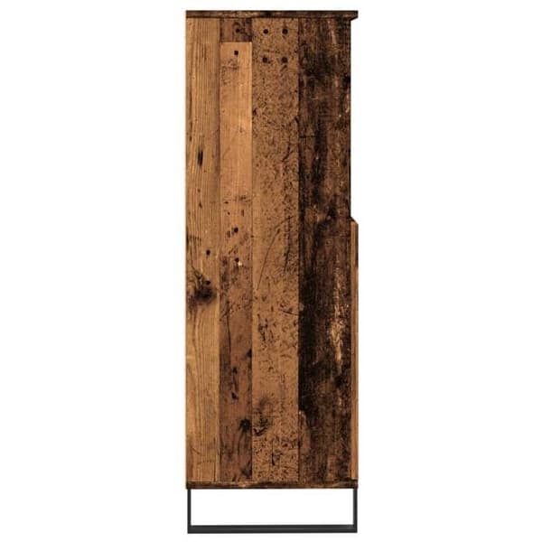 Maison Exclusive - Buffé hög gammalt trä 60x36x110 cm ingenjörsträ