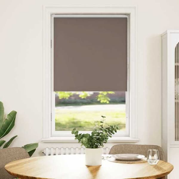 Maison Exclusive - Rullgardin mörkläggande kaffe 70x175cm tygbredd 65,7cm Kaffe