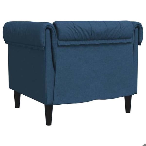 Maison Exclusive - Chesterfield stol i blåt stof
