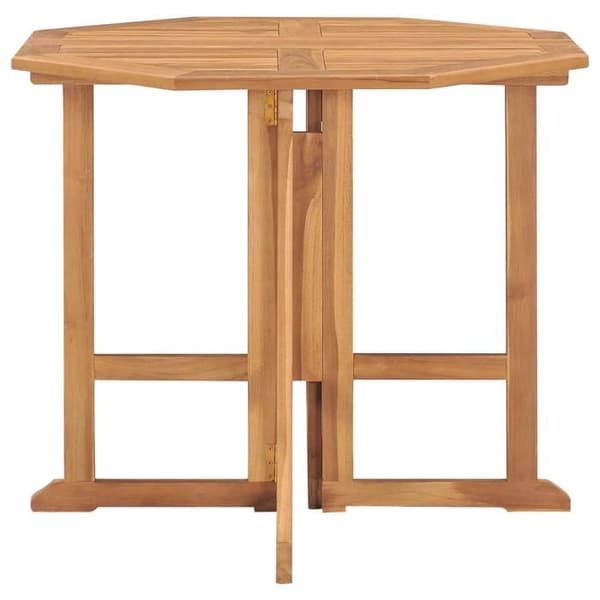 Maison Exclusive - Fällbart utomhusmatbordset 5 delar i solid teak