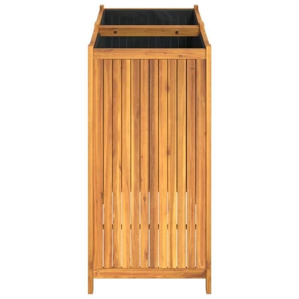 Maison Exclusive - Blomlåda med foder 100x50x100 cm massiv akaciaträ