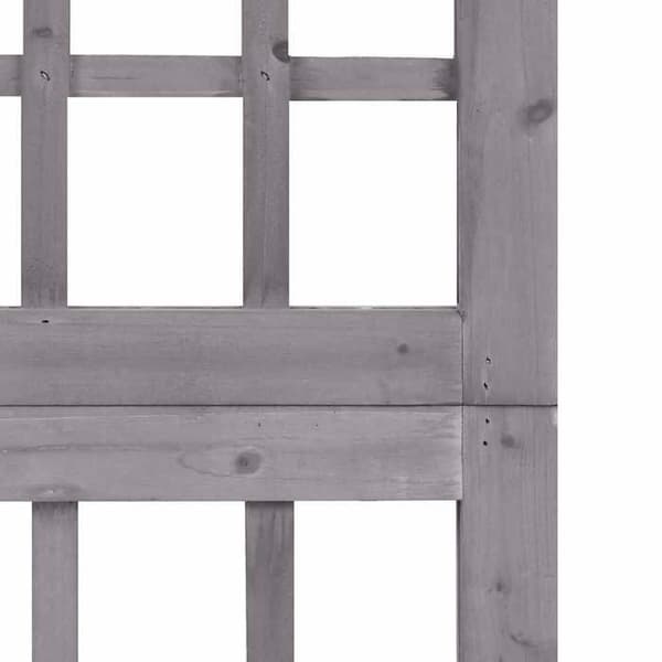 Maison Exclusive - Avskiljande vägg med 4 paneler/ram av massivt granträ