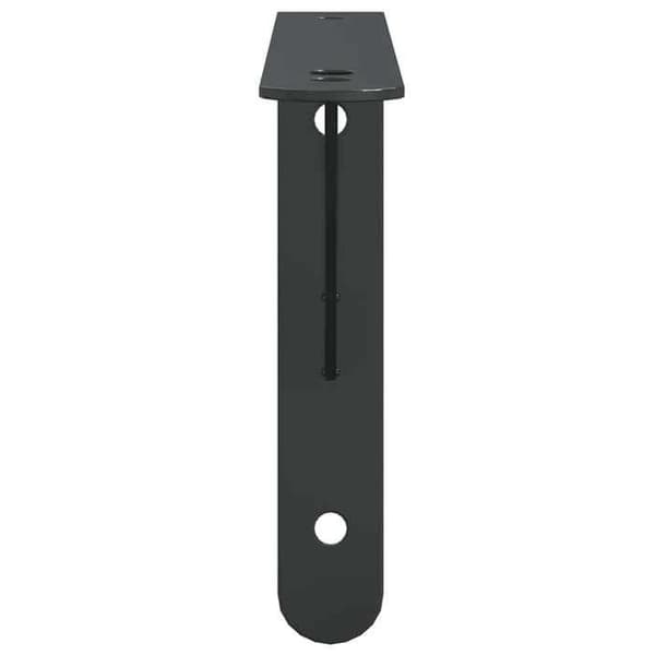 Maison Exclusive - Hyldestøtter 4 stk 23,5x2,5x15,5cm sort rustfrit stål Svart