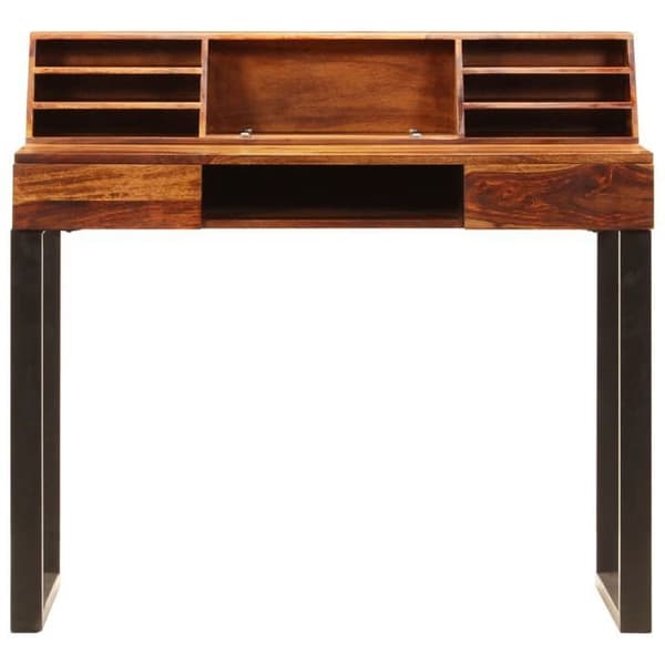 Maison Exclusive - Kontor 110x50x94 cm Solid Seshamträ och stål