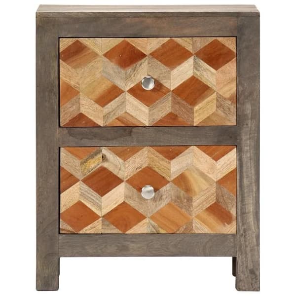 Maison Exclusive - Natbord Grå 40x30x50 cm Massivt mangotræ grå