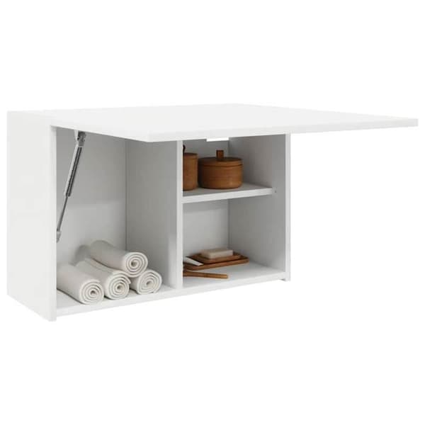 Maison Exclusive - Väggmonterad badrumsskåp vit 60x25x40 cm ingenjörsträ Vit