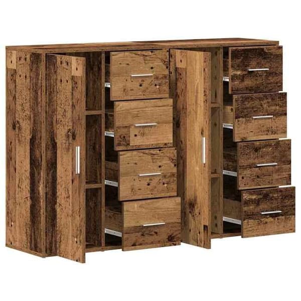 Buffet - EKSKLUSIVT HUS - 60 x 31 x 84 cm - Ingeniørtræ - Moderne - Ridsefast