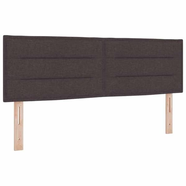 Maison Exclusive - Tummanruskea LED-päätytekstiili