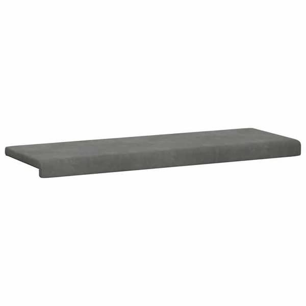 Maison Exclusive - Bänk Kudde Mörkgrå Sammet Djup 35 cm