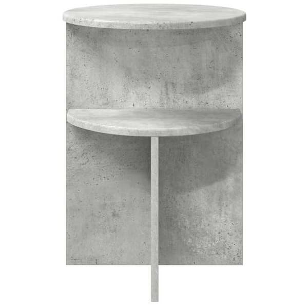 Maison Exclusive - Sidebord Grå beton Ø 39,5 x 55 cm Ingeniørtræ