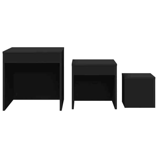 Maison Exclusive - 3 stk. Sort Agglomereret Borde