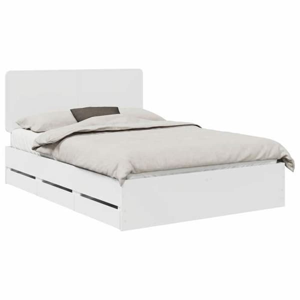 Sängram - MAISON EXCLUSIVE - Maison Exclusive - 150x200 cm - Vit - Förvaringslåda Vit