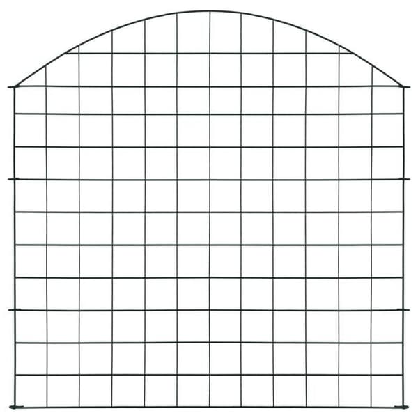 Maison Exclusive - Båge trädgårdsstängselset 77,5x78,5 cm grön Grön