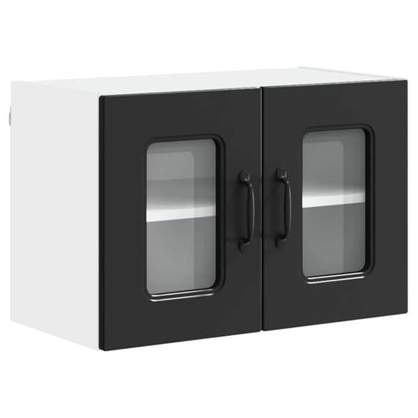 Maison Exclusive - Kalmar 2 stk. opvaskemaskine panel Sort ingeniørtræ Svart