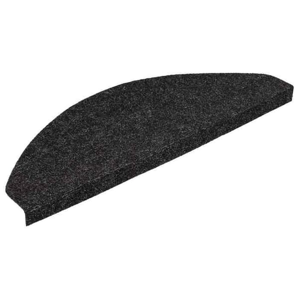 Maison Exclusive - Selvklæbende trappetæpper 15 stk 56x17x3 cm Sort Svart