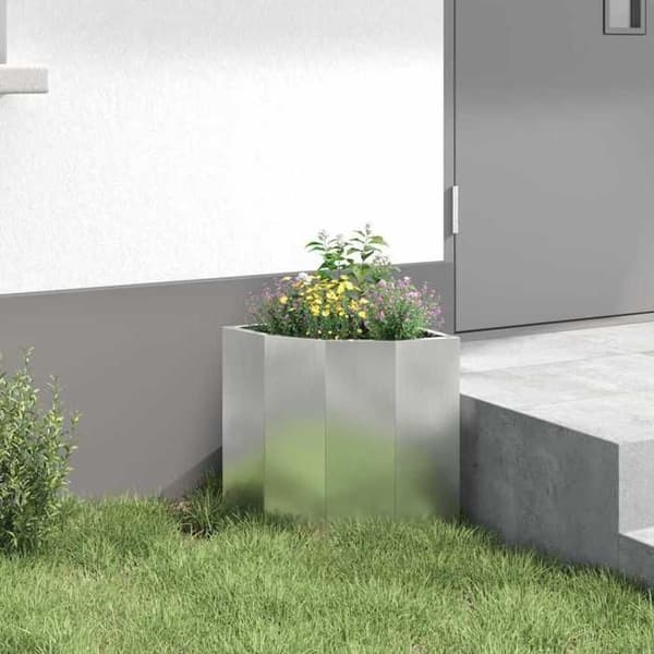 Maison Exclusive - Silverhörnkruka 30 x 30 x 35 cm Galvaniserat stål