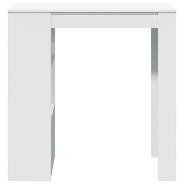 Maison Exclusive - Barbord med hyllor vit ingenjörsträ