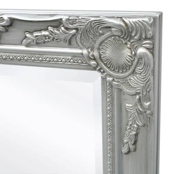 Maison Exclusive - Barockstil väggspegel 100x50 cm Silverfärgad Silver
