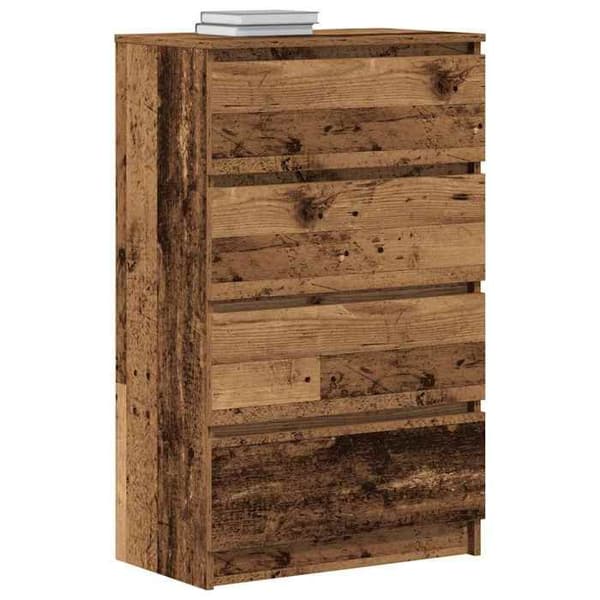 Maison Exclusive - Buffé gammalt trä 60x35x98,5 cm ingenjörsträ
