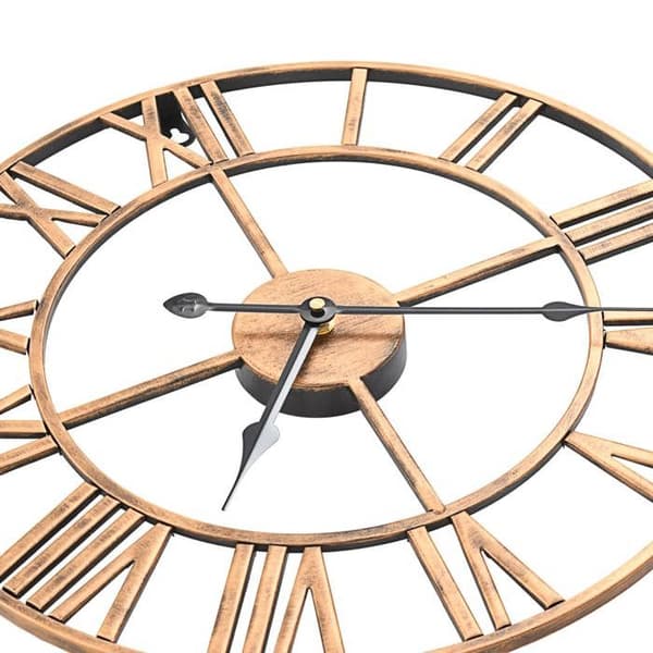 Maison Exclusive - Metalliseinäkello 40 cm Kulta gyllene