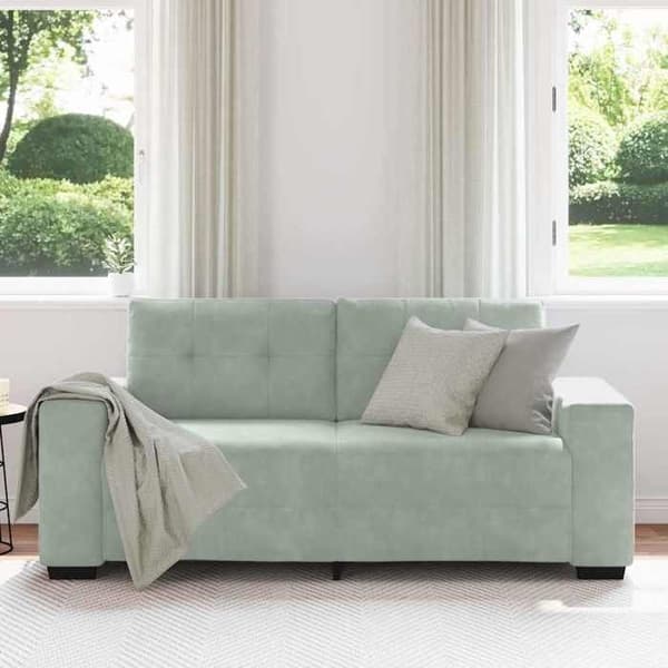 Maison Exclusive - Sofa grå lys 180x77x82 cm velour