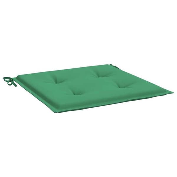 Maison Exclusive - Trädgårdsstolskuddar set om 2 grön 50x50x3 cm