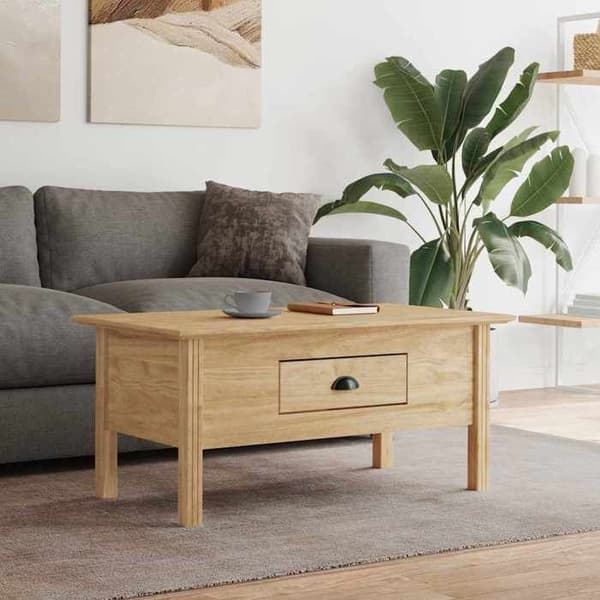Maison Exclusive - BODO-pöytä, ruskea hunaja, 100 x 55 x 45,8 cm