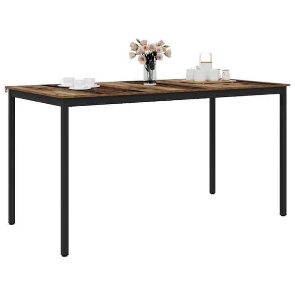 Maison Exclusive - Stående barbord i ingeniørtræ, rektangulær