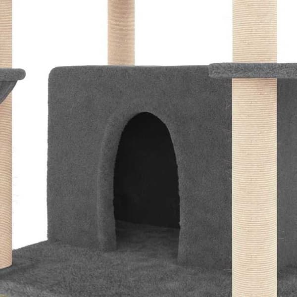 Maison Exclusive - Kattekradse med sisal i mørkegrå 166 cm Mörkgrå
