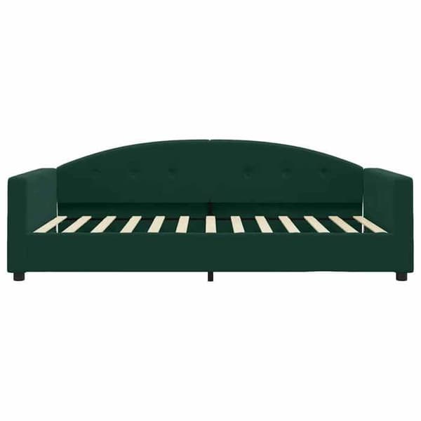 Maison Exclusive - Dagbädd med mörkgrön madrass 100x200 cm sammet Mörkgrön