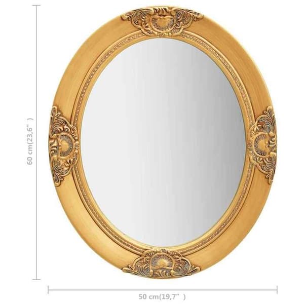 Maison Exclusive - Barockstil väggspegel 50x60 cm Guld