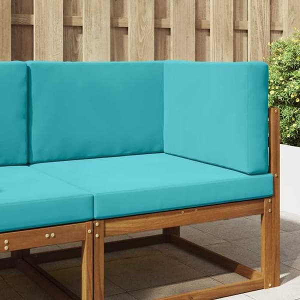 Utomhus kudde - EXKLUSIV HEM - 80 x 80 cm - Polyester - Avtagbart blixtlåsöverdrag - Skumfyllning Turkos