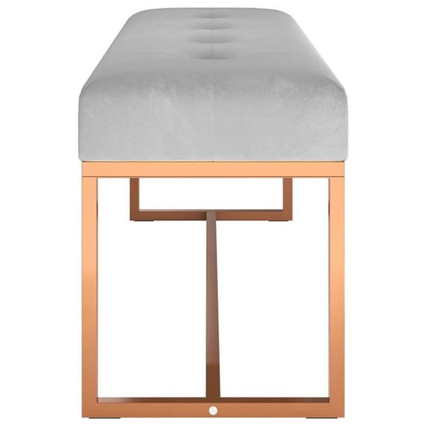 Maison Exclusive - Harmaa penkki 110x36x45 cm sametti