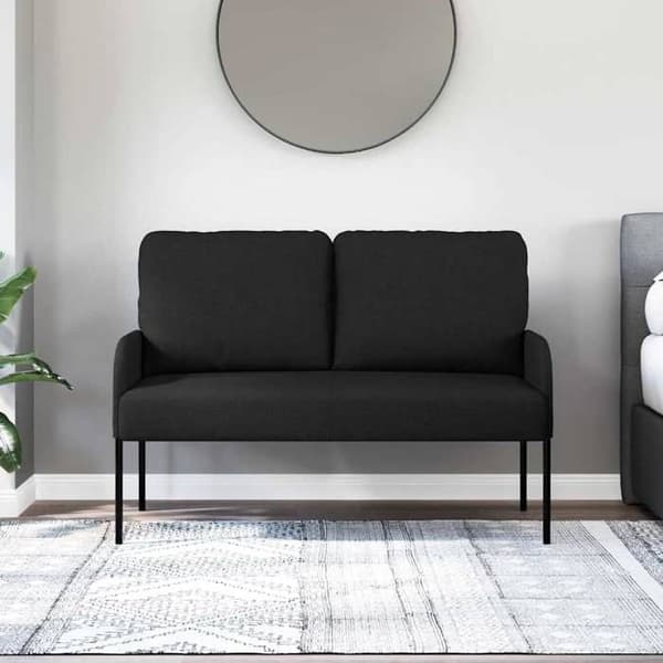 Maison Exclusive - Sofaer med pude 110cm Sort Krydsfiner