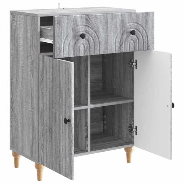 Maison Exclusive - Buffé Sonoma grå 66 x 34,5 x 90 cm Ingenjörsträ