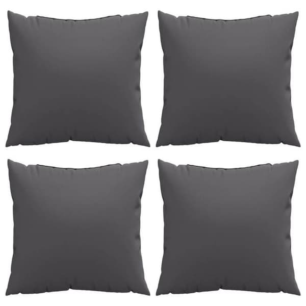 Sofa puder - EKSKLUSIV HUS - 50x50 cm - Sæt af 4 - Antracit - UV-bestandig polyester antracit