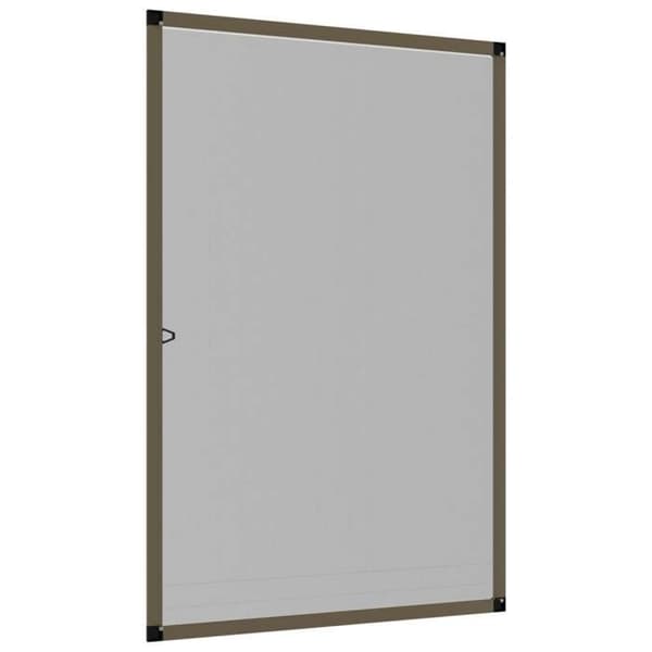 Maison Exclusive - Ruskea hyttysverkko ikkunoille 80x120 cm