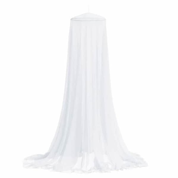 Senge myggenet - EKSKLUSIV HUS - Model 220 - Polyester - Sammenfoldelig - Hvid 56x56x220 cm Vit
