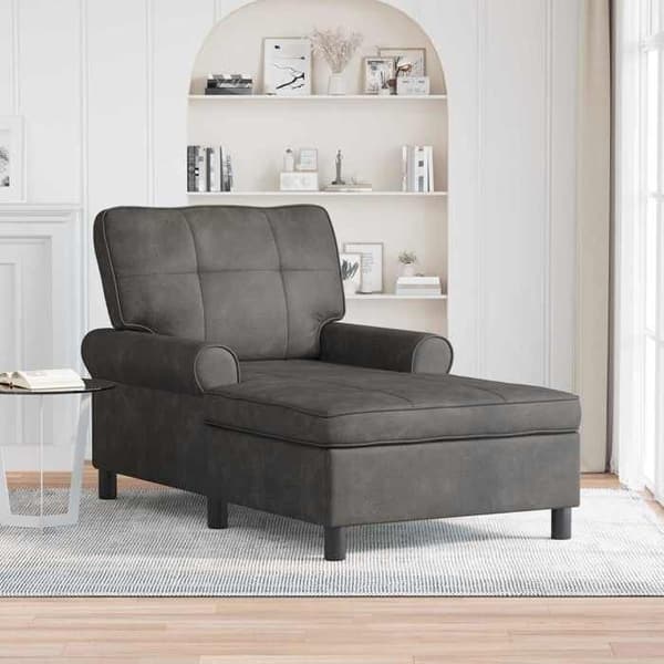 Maison Exclusive - Lang stol Sort Kunstlæder 91 x 157 x 91 cm