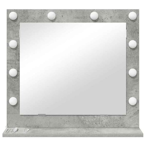 Maison Exclusive - Beton grå spejl til badeværelse 60 x 55 x 18 cm rektangulær Betonggrå