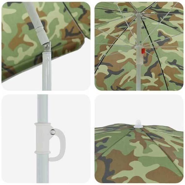 Maison Exclusive - Haveparasol 240 cm polyester 170T Camouflage