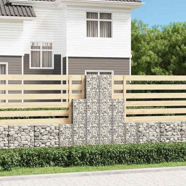 Maison Exclusive - 6 gabioner i galvaniserad tråd