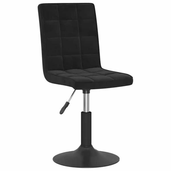 Maison Exclusive - Spisebordsstole med drejefunktion sæt af 4 sort velour