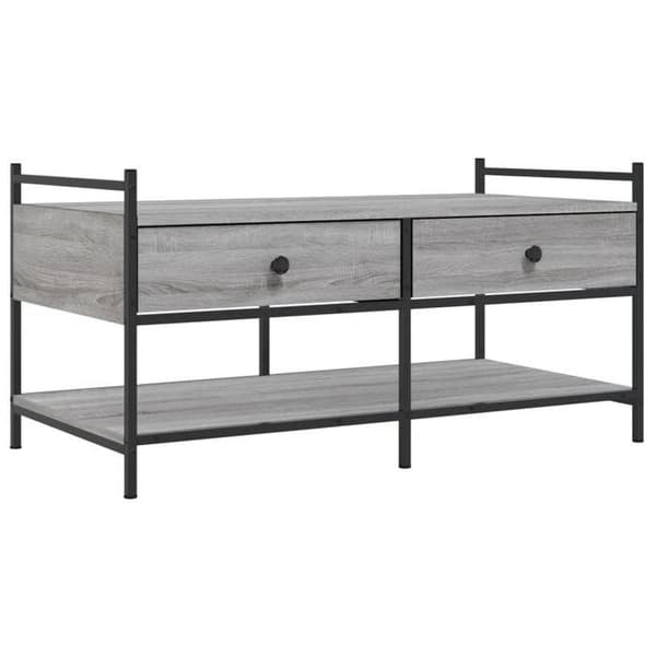 Maison Exclusive - Soffbord sonoma grå 99x50x50 cm ingenjörsträ