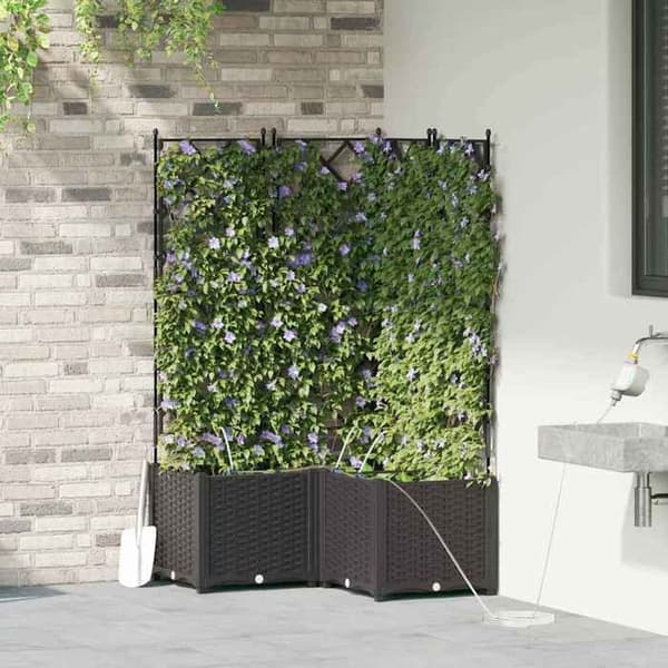 Maison Exclusive - Havekrukke 3 stk Sort 80 x 80 x 142 cm PP