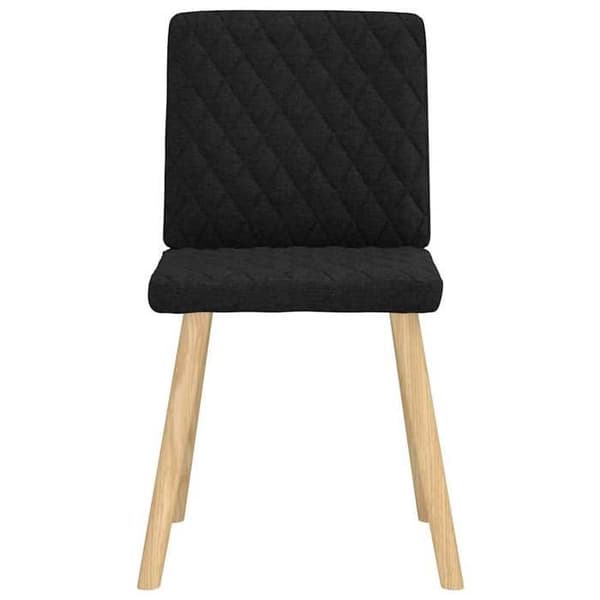 Maison Exclusive - Matstolar set om 6 svart tyg