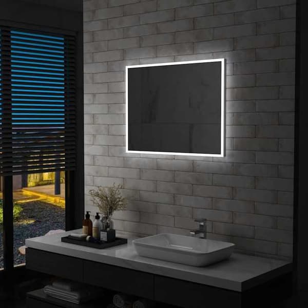 Maison Exclusive - LED vægspejl til badeværelse 80x60 cm