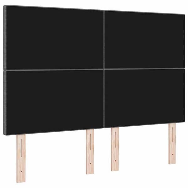 Hovedgærde - EKSKLUSIV HUS - Rektangulær - Lys grå - 144 cm - Justerbar fløjl Ljusgrått
