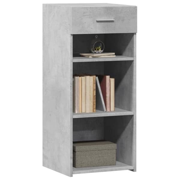 Maison Exclusive - Buffet grå beton 40x42,5x93 cm ingeniørtræ