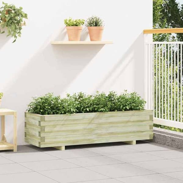 Maison Exclusive - Hævet seng 120 x 40 x 30 cm Rektangulær træ